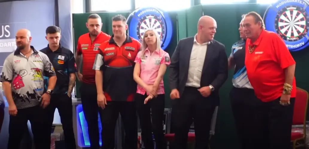 2023 06 04 22 48 42 backstage at a darts exhibition with gerwyn price michael van gerwen joe culle