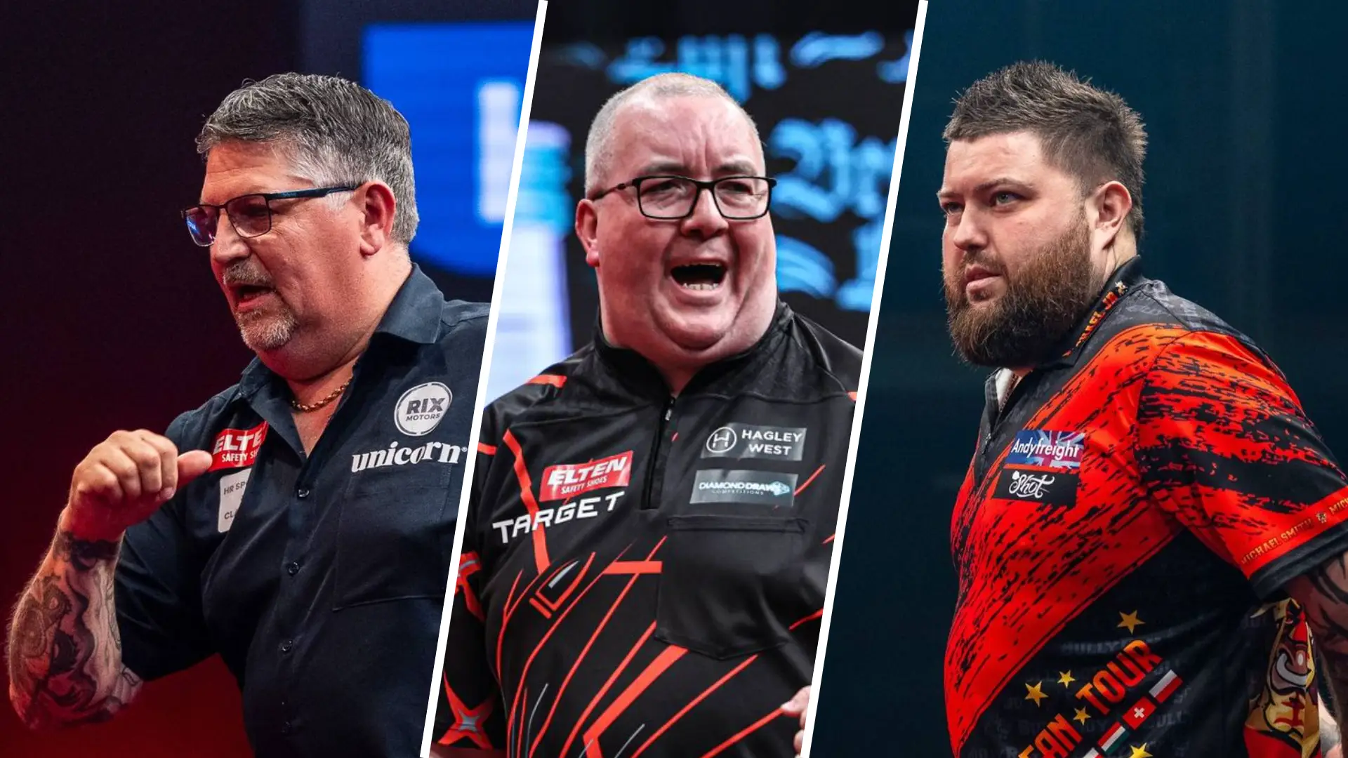 Gary Anderson, Stephen Bunting and Michael Smith collage