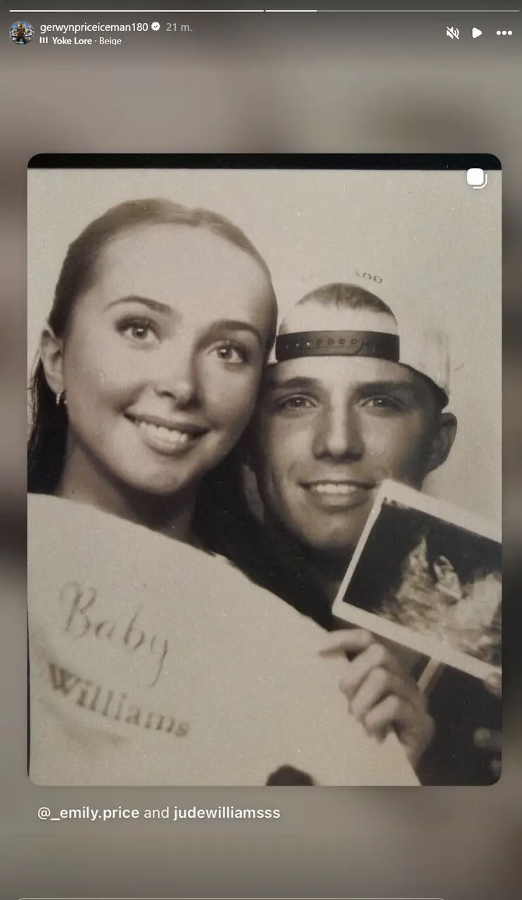 Gerwyn Price teilte in seinen Instagram Stories mit, dass seine Tochter schwanger ist