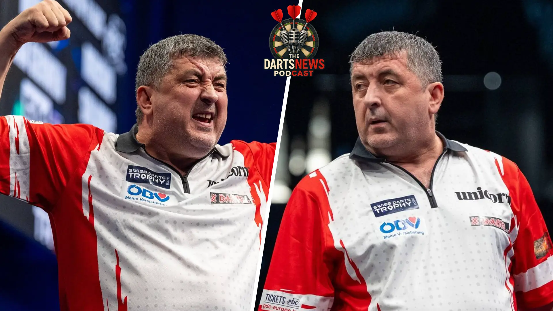 Mensur Suljovic DartsNews Podcast collage