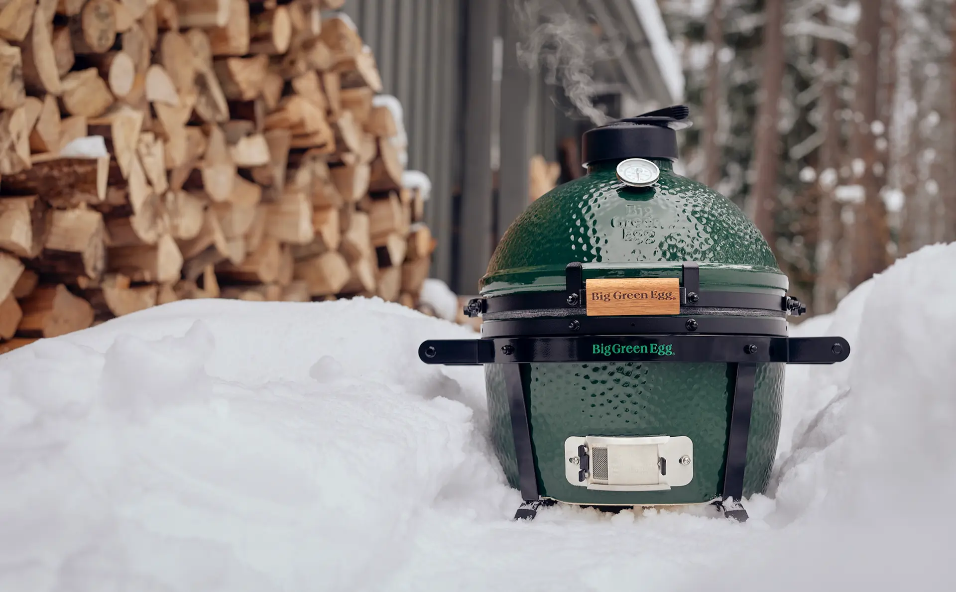 big green egg winter