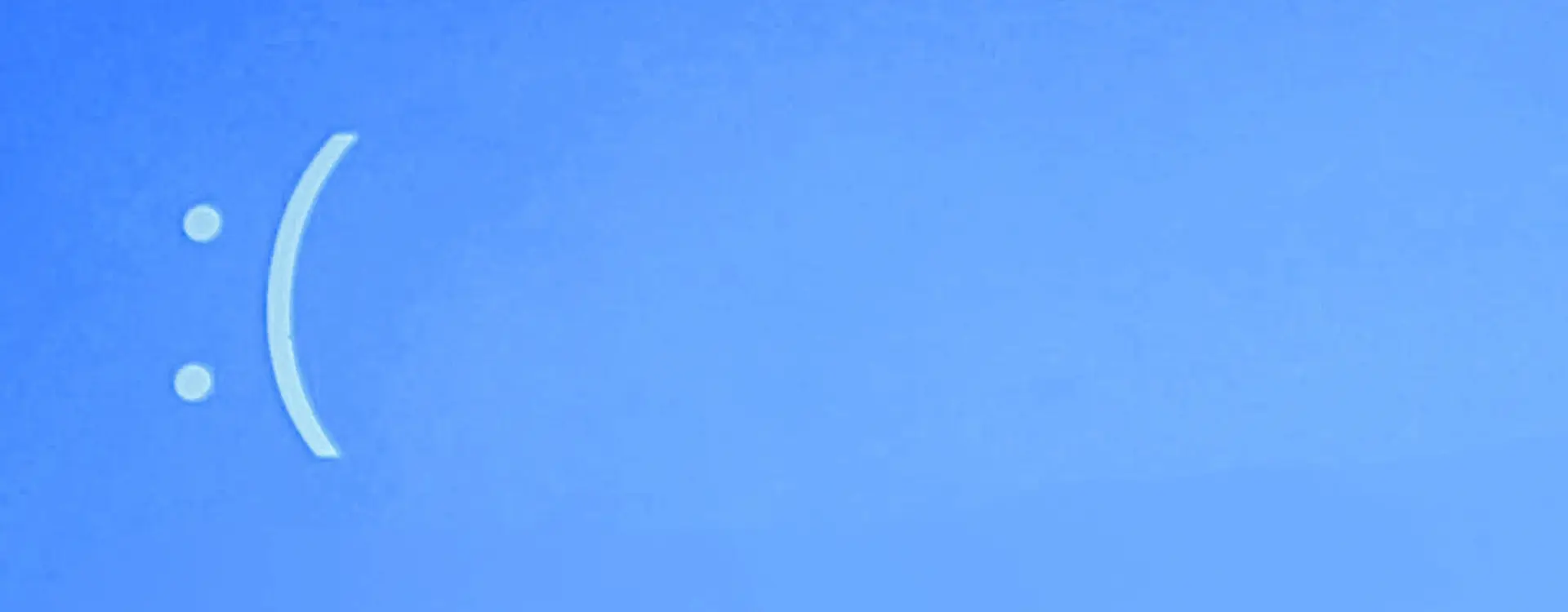 blauw scherm
