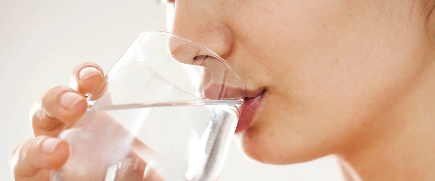 drinking water