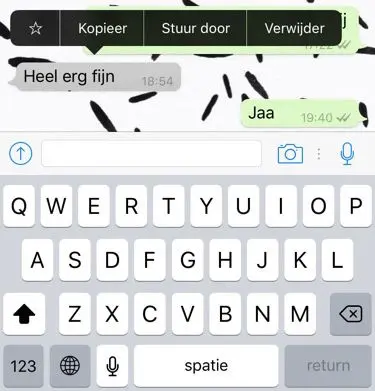 favoriet whatsapp