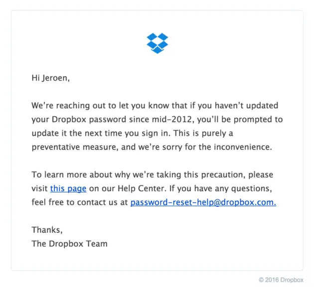 mail dropbox