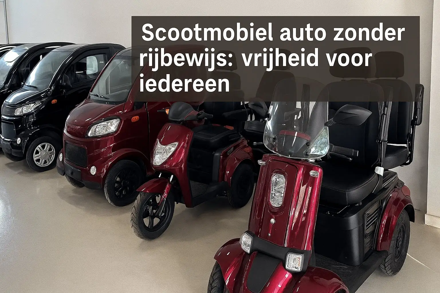 scootmobiel auto zonder rijbewijs vrijheid voor iedereen
