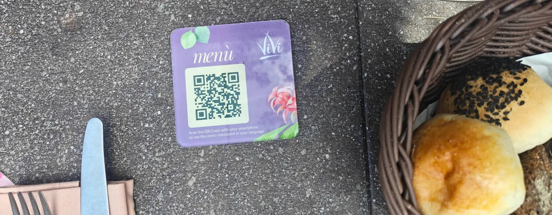 QR code menu