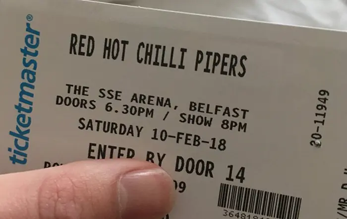 wrong concert tickets red hot chili pipers duncan robb coverimage