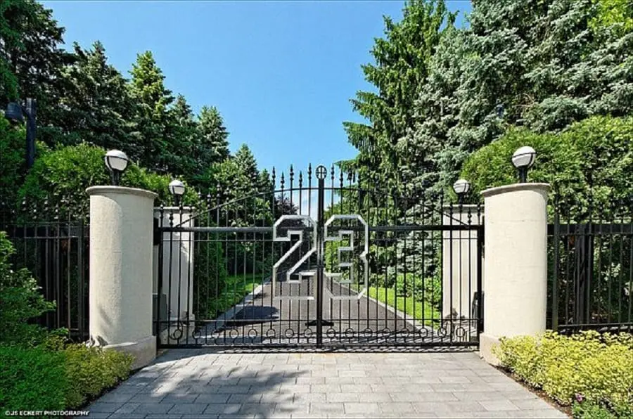 gate to michael jordans house