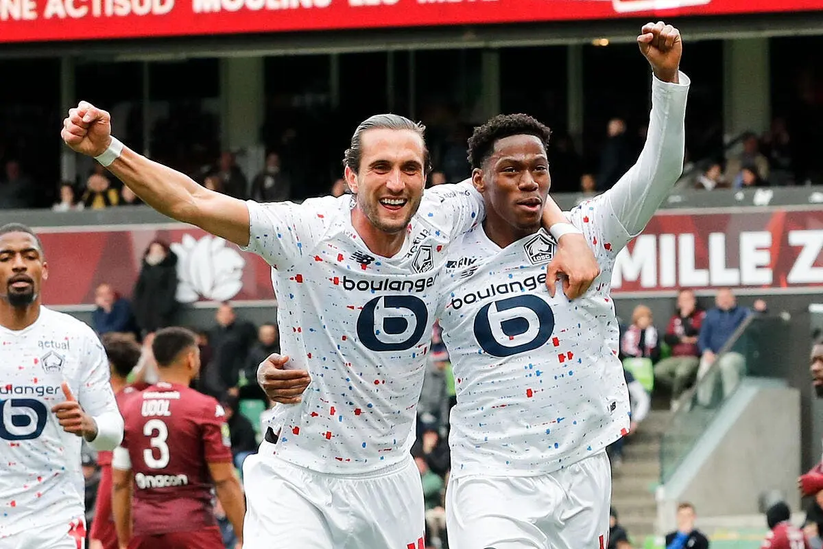 L1 : Lille monte sur le podium, Metz retombe