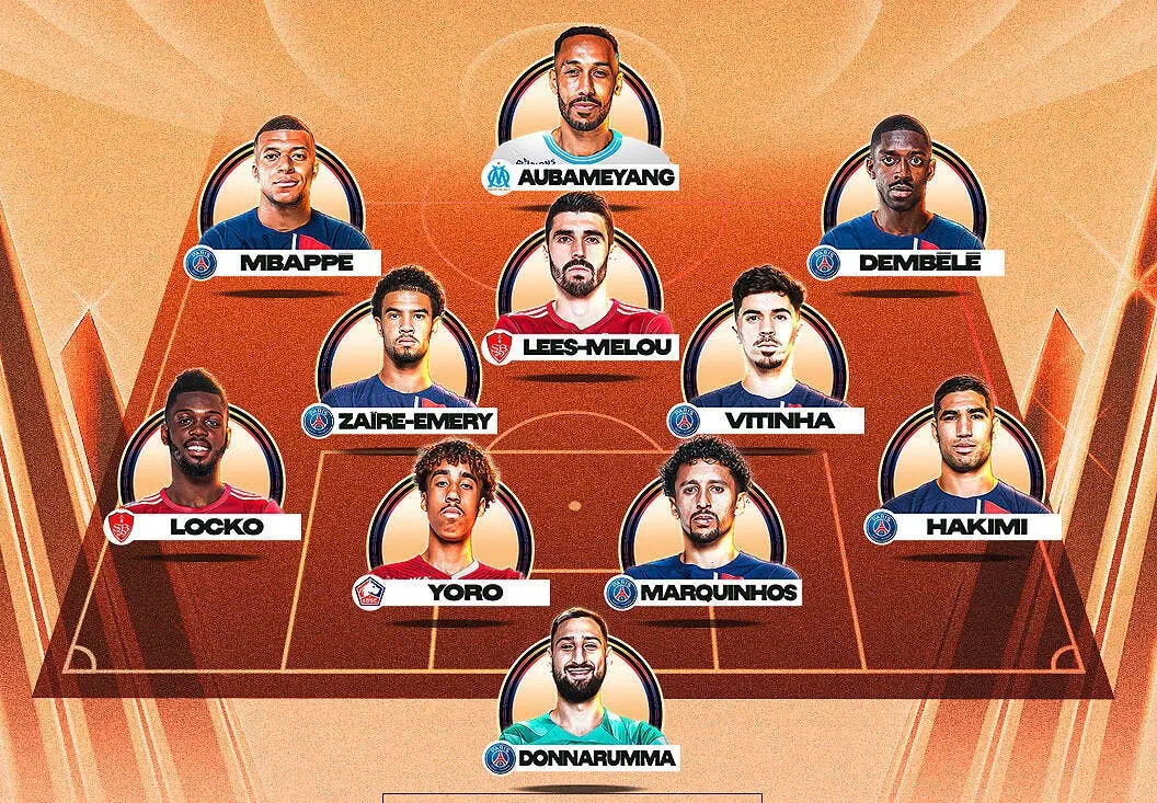 le psg en force dans l equipe type de la ligue 11e type 375811