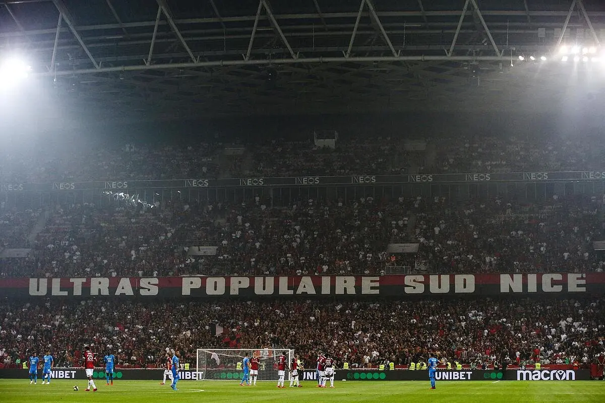 ogcn om debordements a l allianz riviera match suspendu icon spi 010 jm nice marseille 321979
