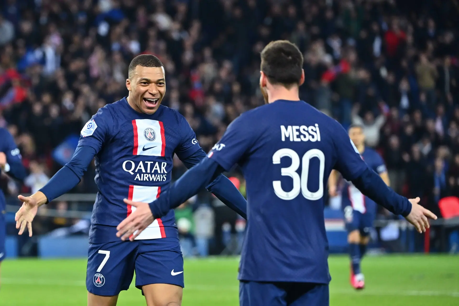 Mbappe Messi PSG
