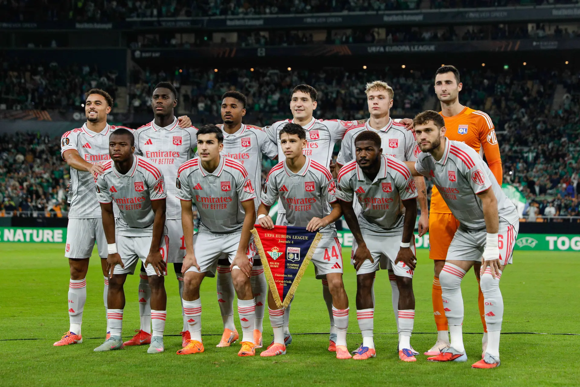 Le groupe de l’OL face au PSG