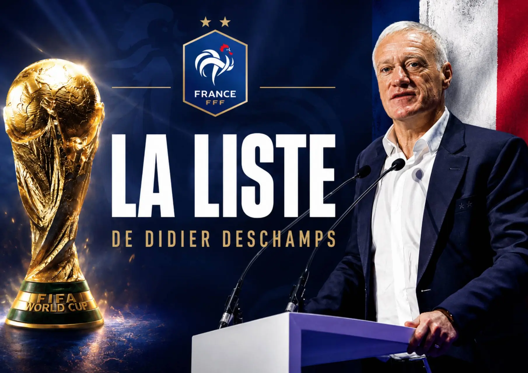 EdF : RMC dévoile les 26 joueurs de la liste de Deschamps