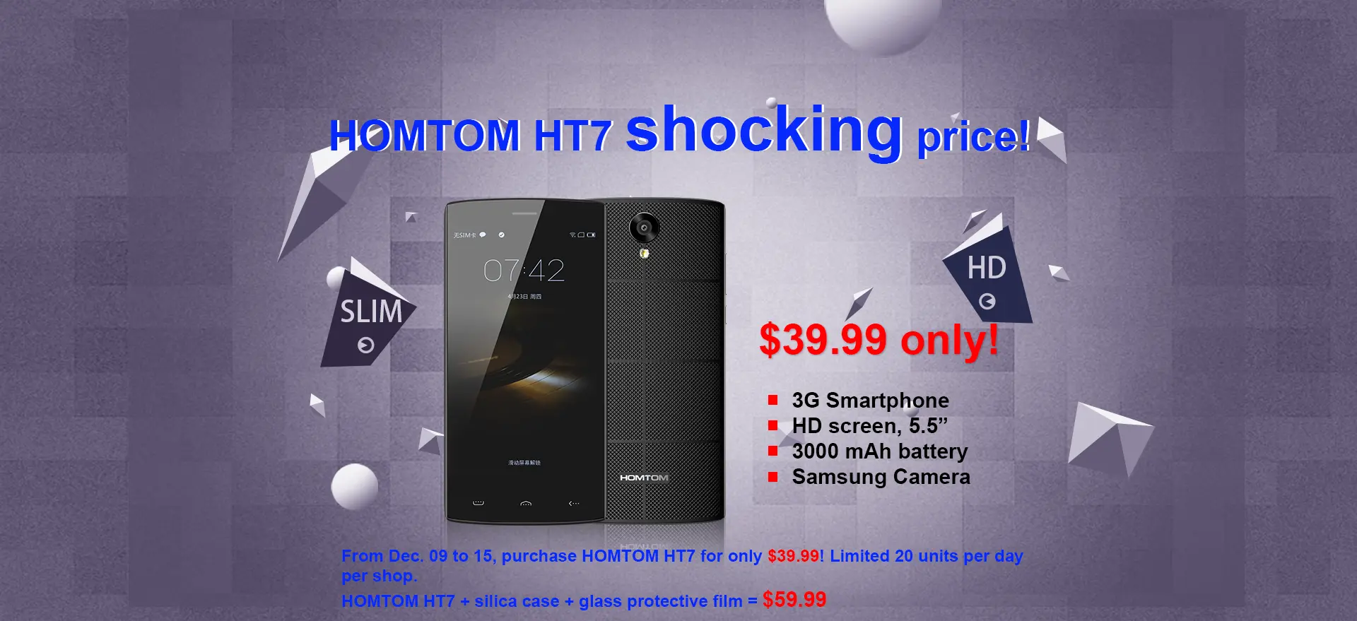 HomTom HT7 available for only $39.99