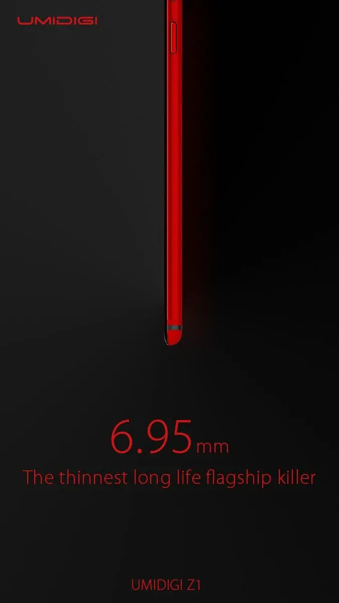 UMIDIGI Z1 - “The thinnest long life flagship phone” (6.95mm)