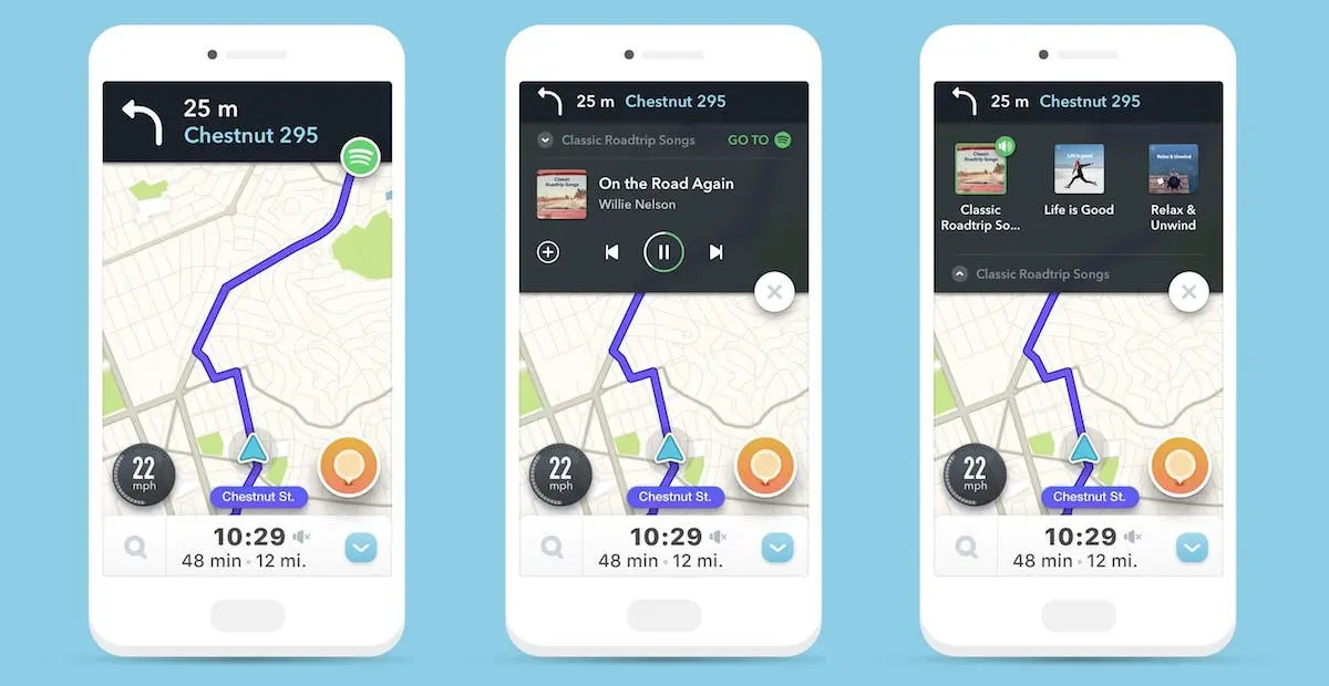 18 waze spotify