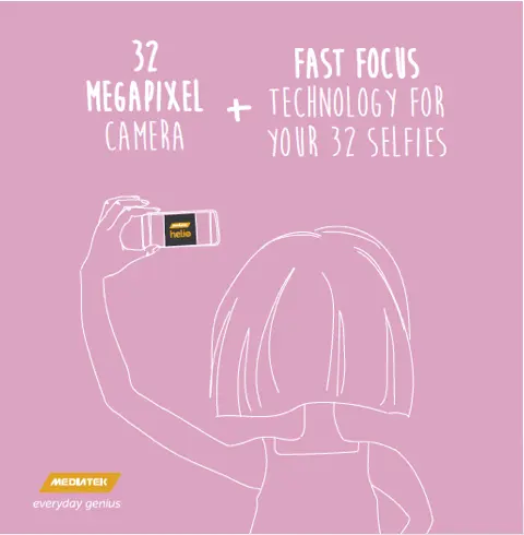 32 meg selfie mediatek x20