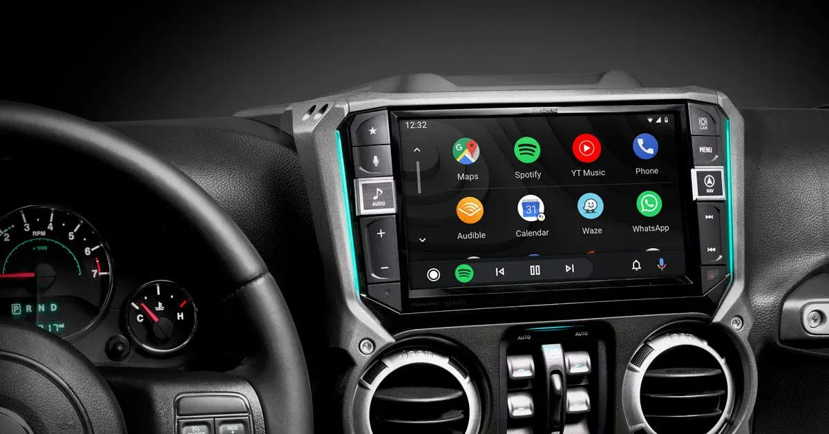 alpine i509 wra jk android auto 1200