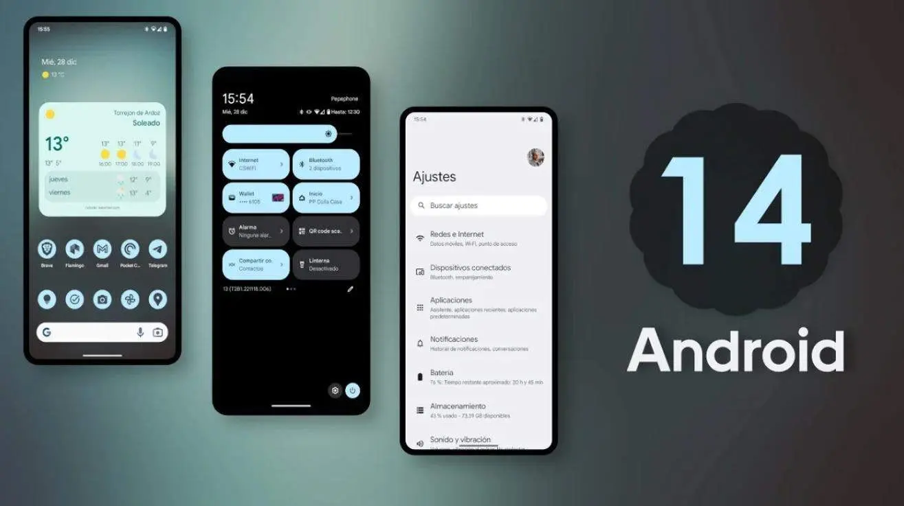 android 14 screen