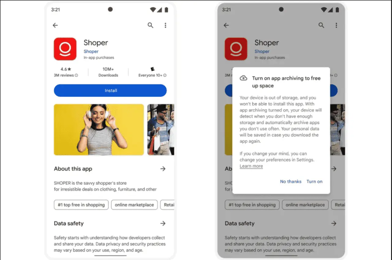 android auto archive feature