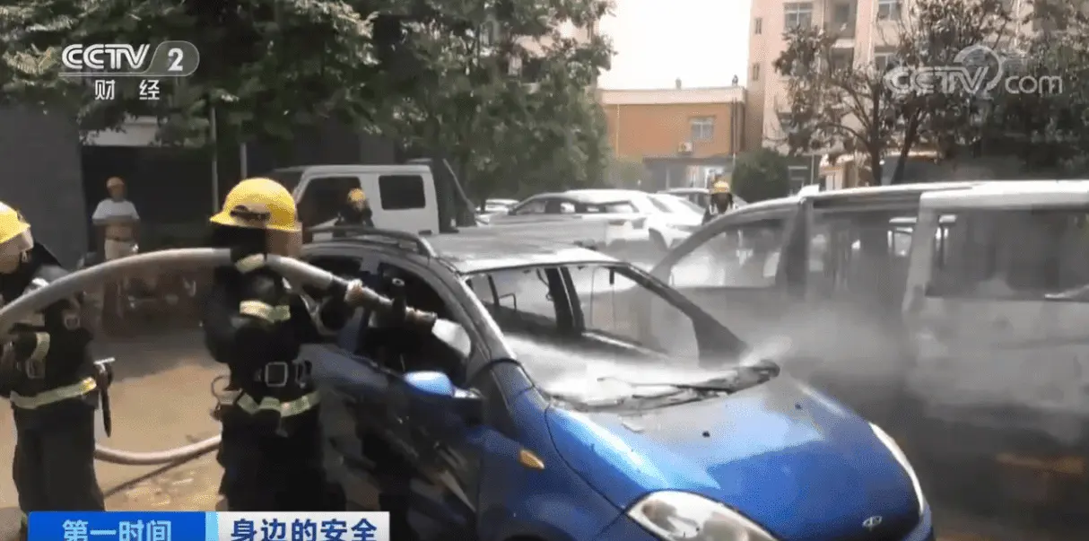 burnt car