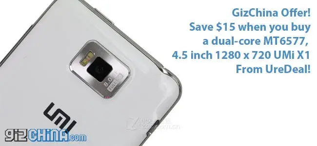 buy the umi x1 dual core mt6577 phone