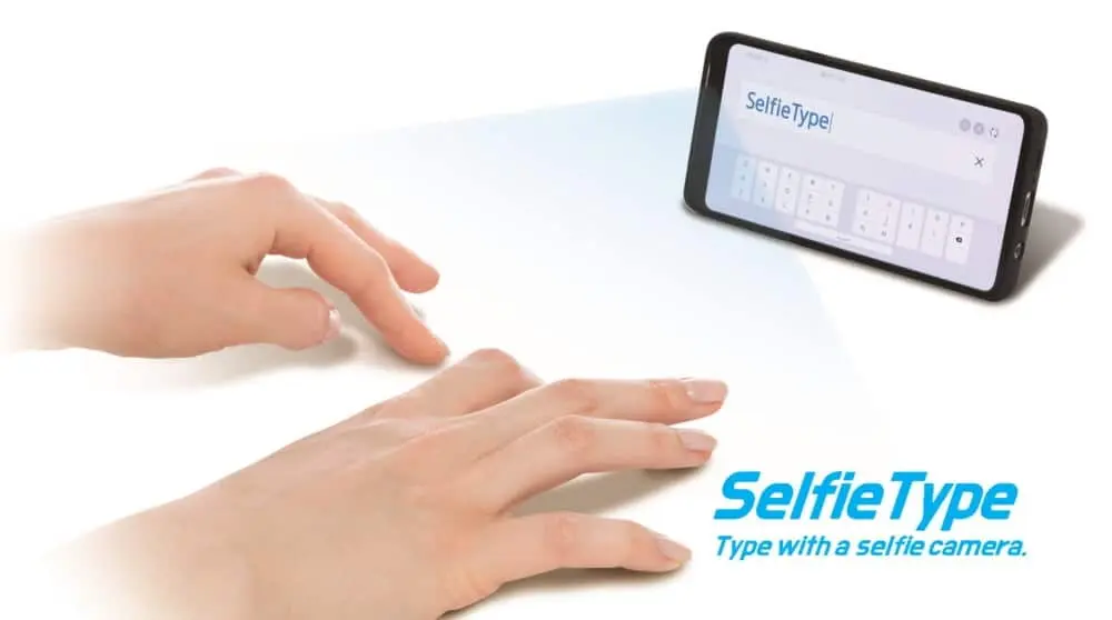 c lab at ces2020 main selfietype