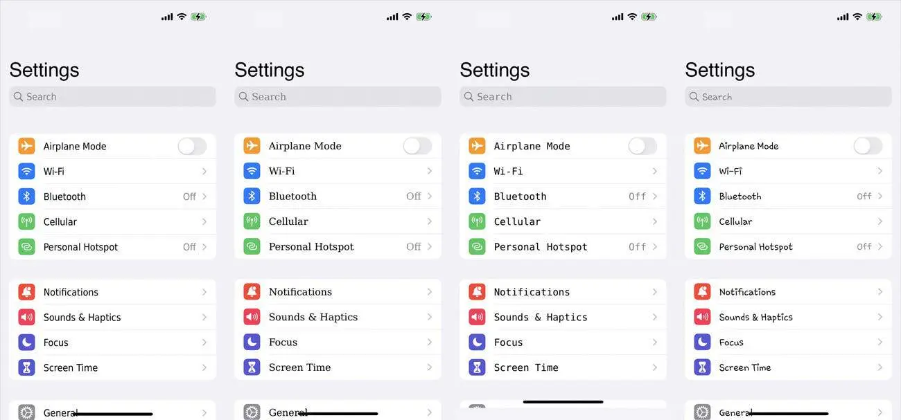 changed ios 16 system font