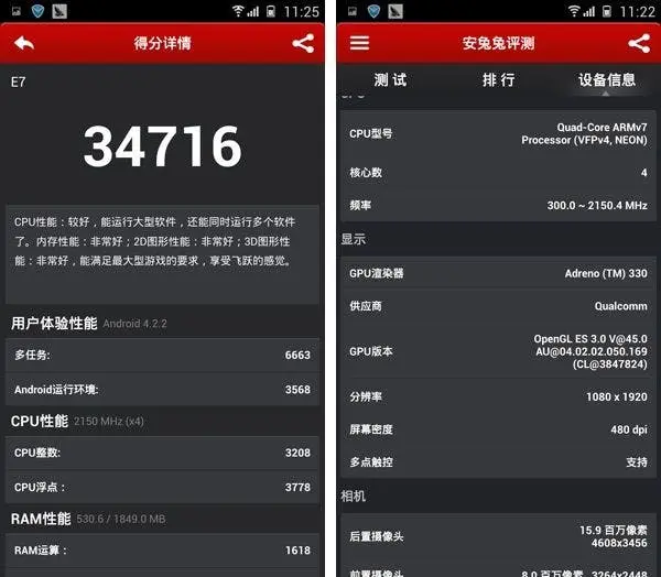 elife e7 antutu