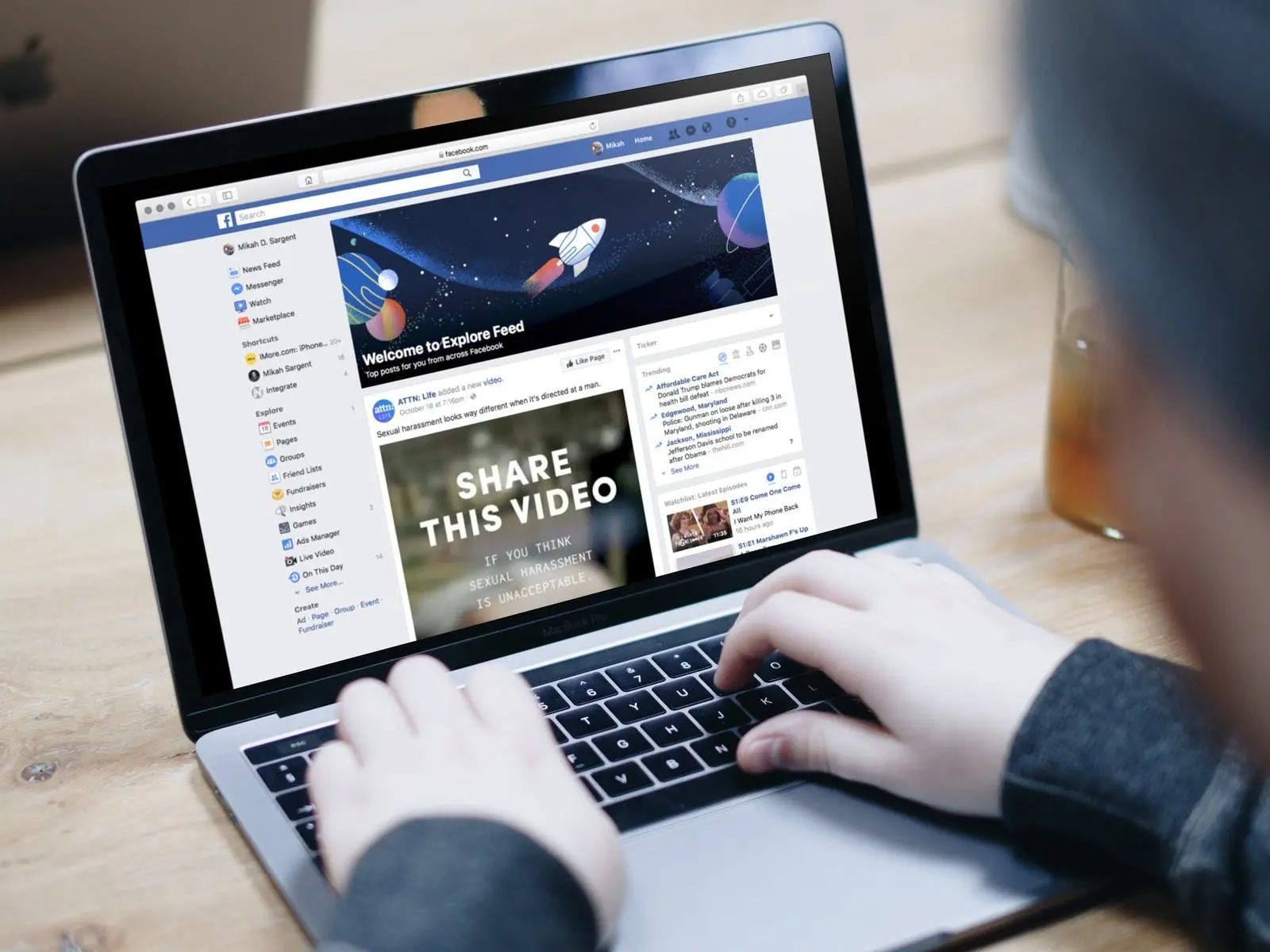 facebook explore feed hero