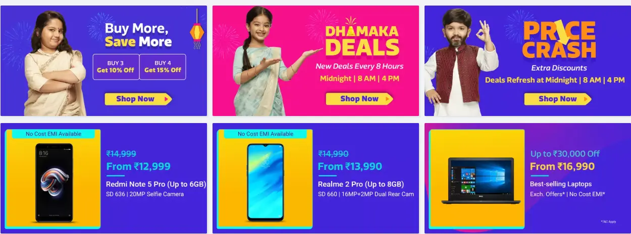 flipkart festive dhamaka