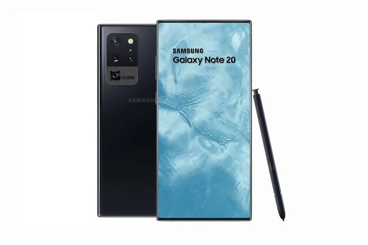 galaxy note 20 concept render