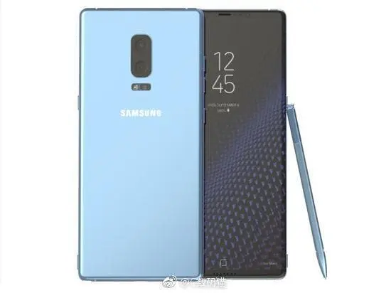 galaxy note 8 coral blue render