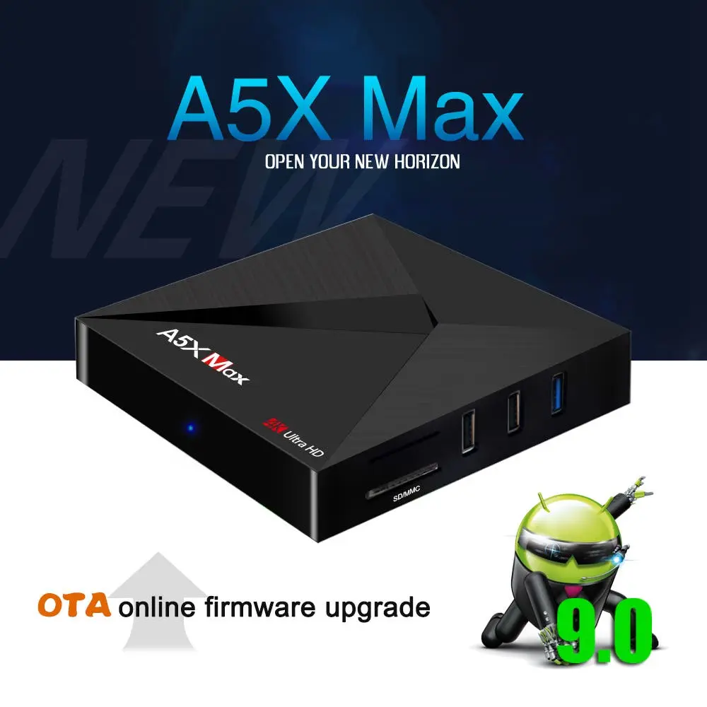 geekbuying a5x max rk3328 4gb 64gb android 9 0 tv box 774619