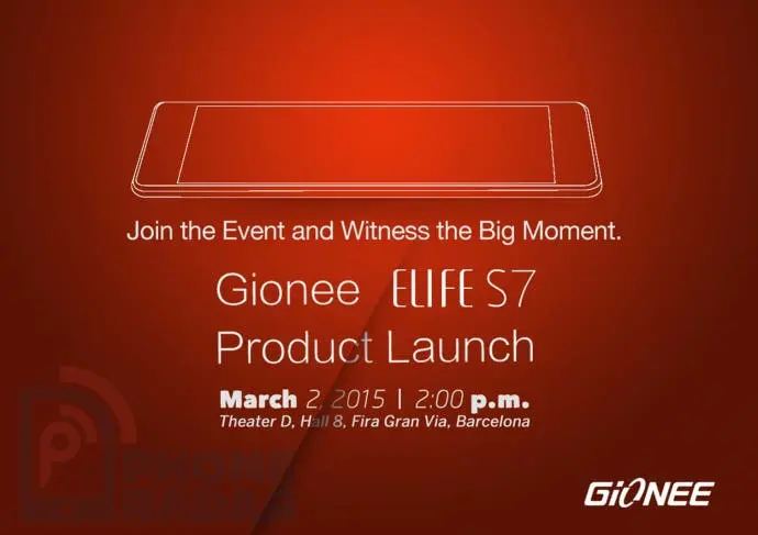 gionee elife s7 event 0