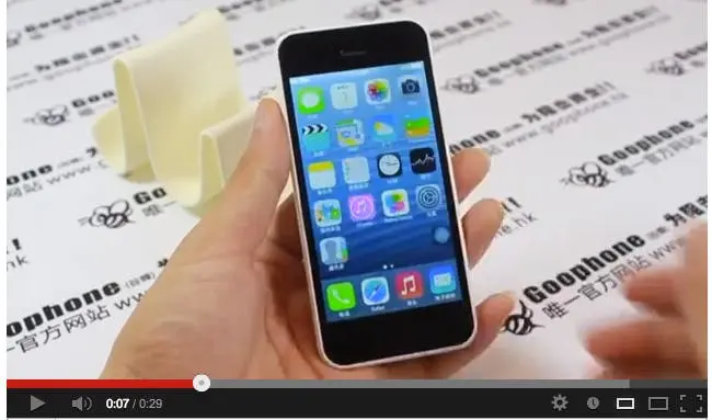 goophone i5c hands on video