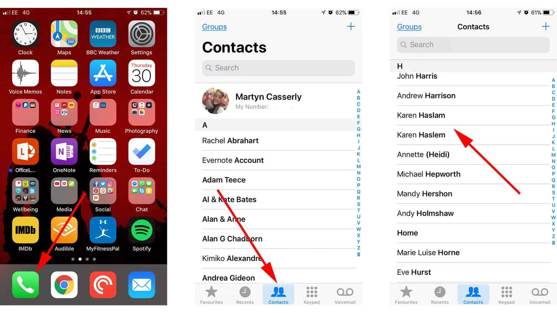how to delete duplicate contacts locate