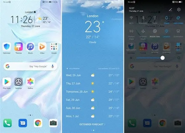 huawei android q emui 10 b
