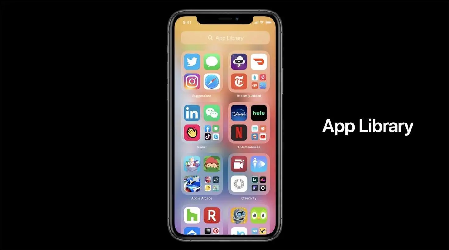 ios 14 app library
