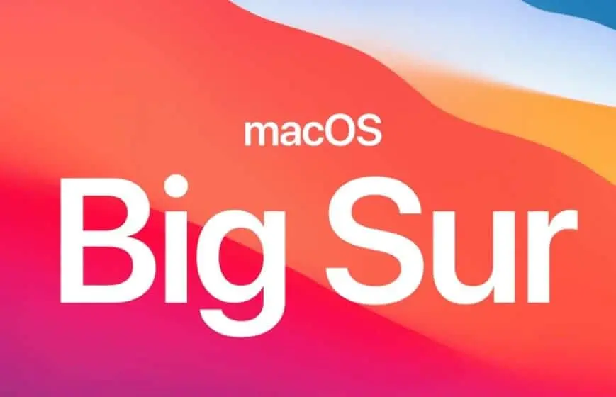 mac os big sur