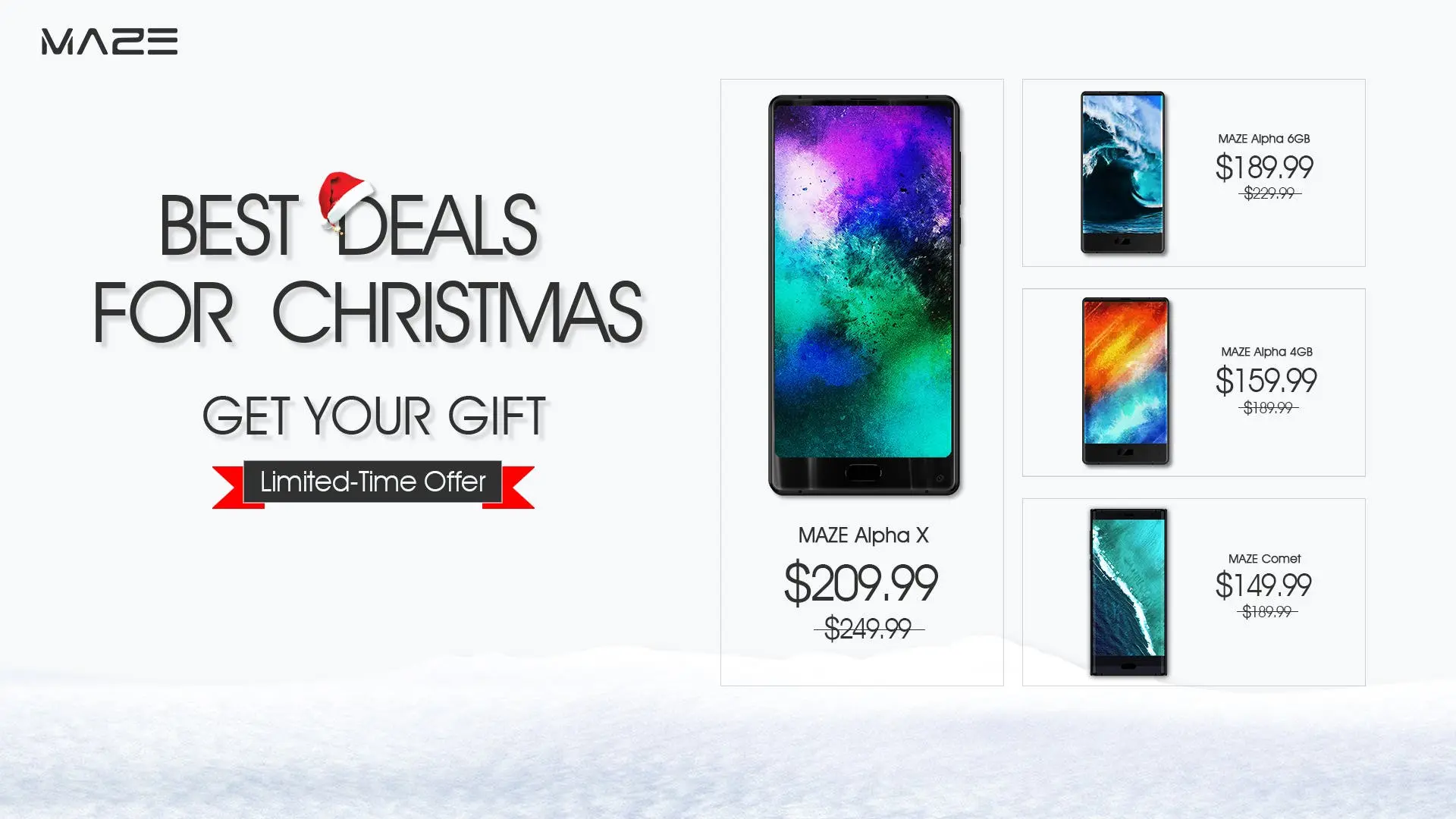 maze xmas sale 2017