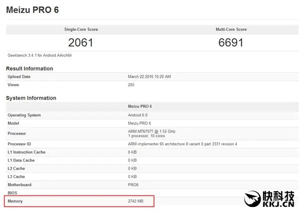 meizu pro 6 lite geekbench