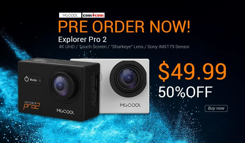 mgcool explorer pro 2 action camera 4k
