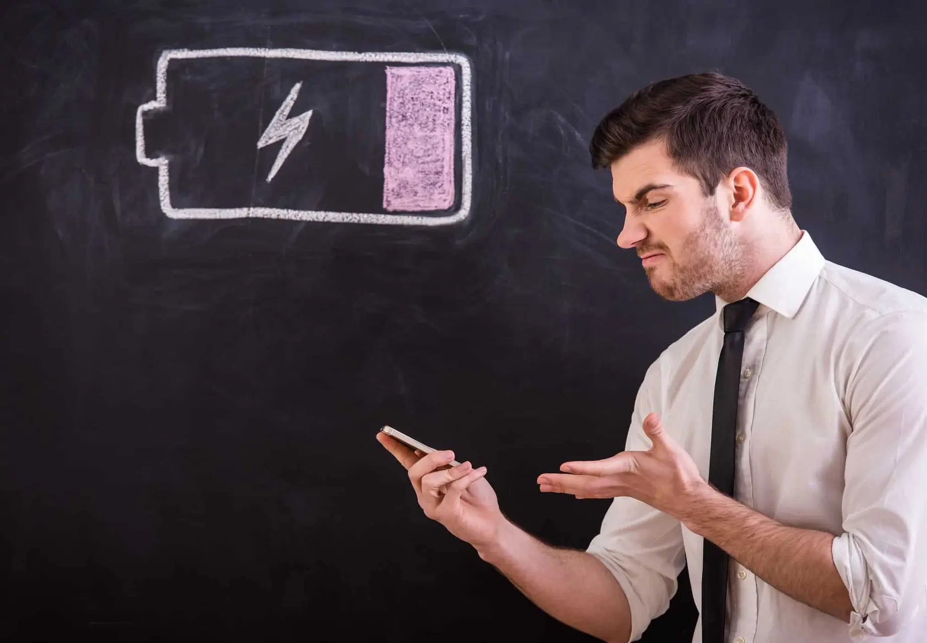 mobile phone battery anxiety b