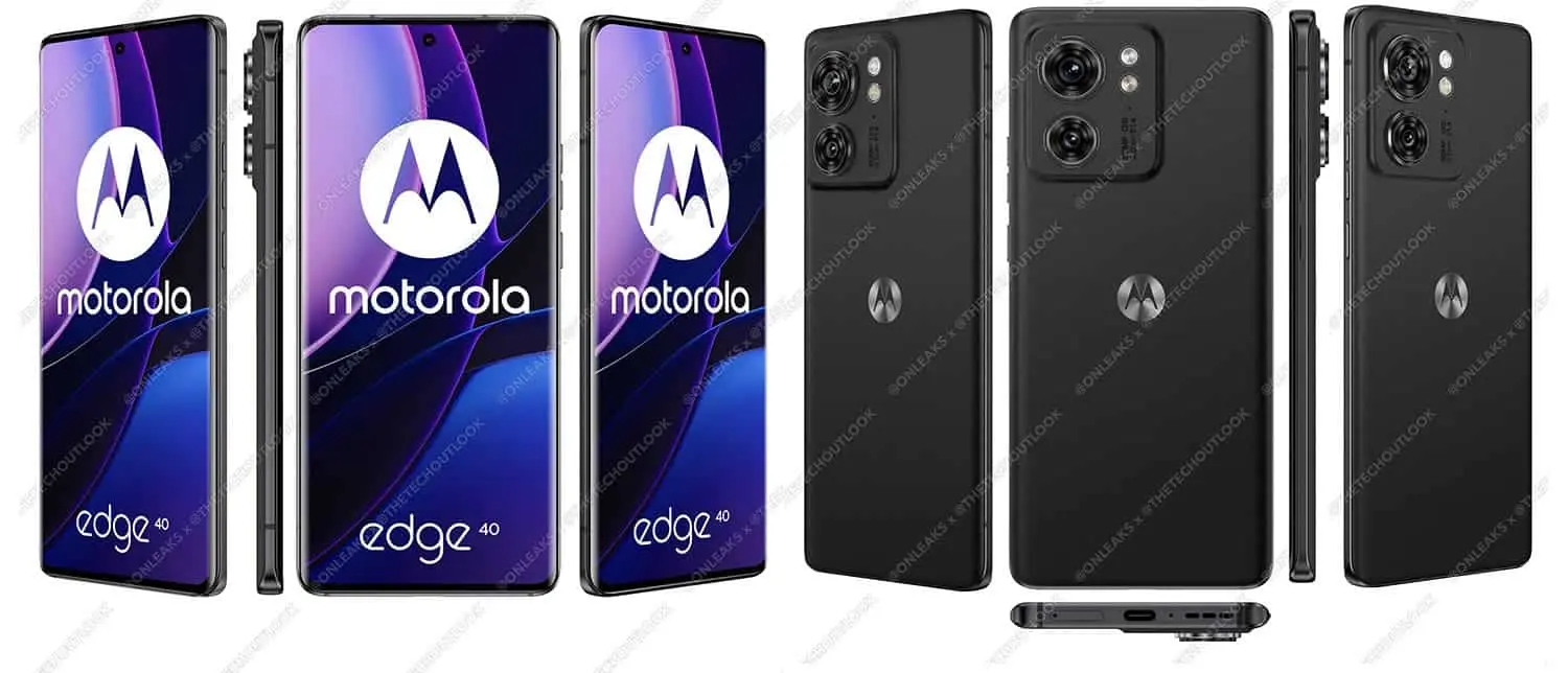motorola moto edge 40 black back