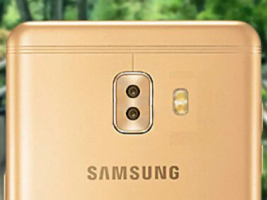 mysterious samsung galaxy c phone with dual rear cameras