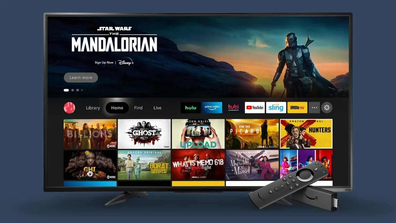 new 2020 fire tv interface home screen