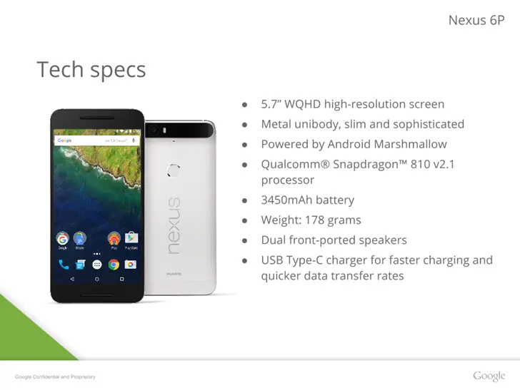 nexus 6p leaked slide